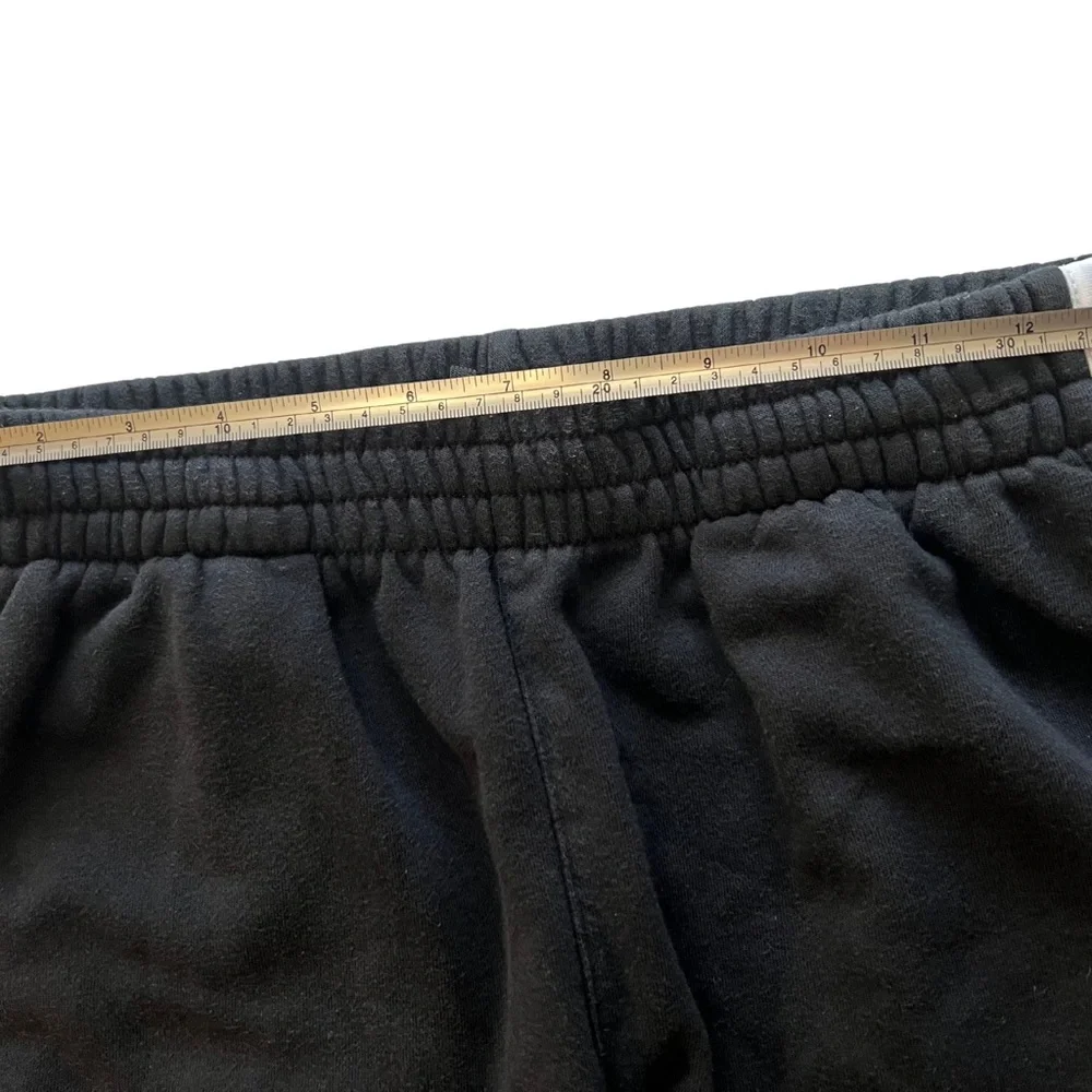 Adidas Youth Sweatpants Medium Black with White Stripes 27x28 Unisex